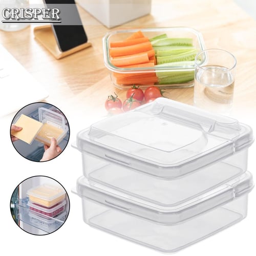 Tohuu Cheese Container with Lid Moisture-proof Storage Box for