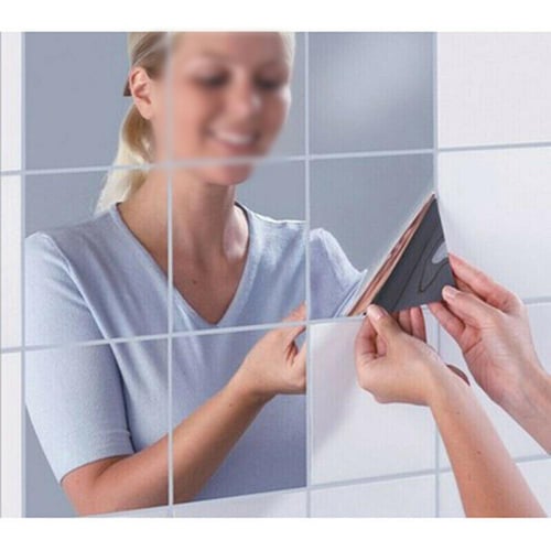 Self Adhesive Acrylic Mirror Flexible Mirror Sheets Wall Stickers