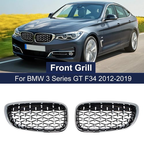 High Quality Chrome Kidney Grilles Meteor Style Diamond Grill for BMW 3  Series GT F34 Gran Turismo 328i 330i 335i 340i - buy High Quality Chrome  Kidney Grilles Meteor Style Diamond Grill