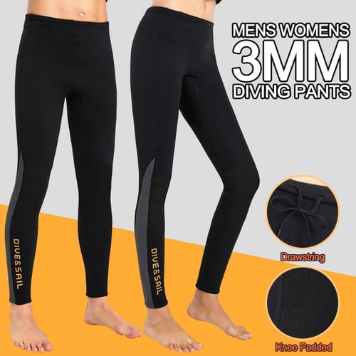 3mm Mens Women Wetsuit Long Pants Neoprene Wet Suit Surf Swim