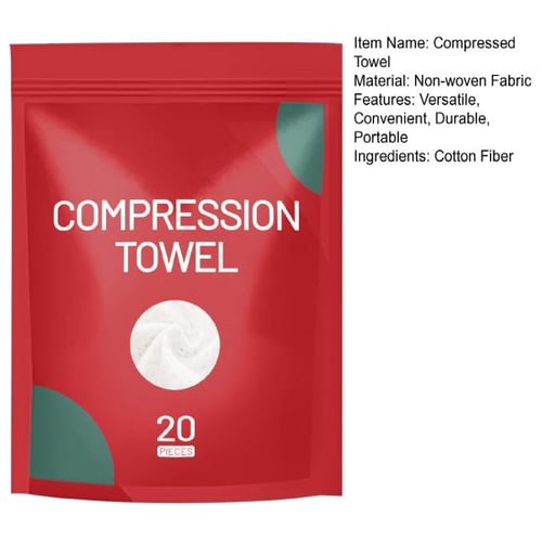20pcs Disposable Portable Travel Cotton Compressed Towel Mini Face