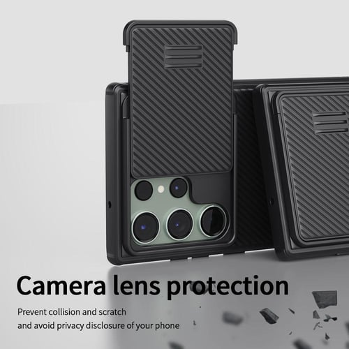 Luxury Camera Lens Glass Film Protection Four Corner Air Cushion Case for  Samsung S24 S23 Ultra S22 Plus Bumper Shockproof Cover