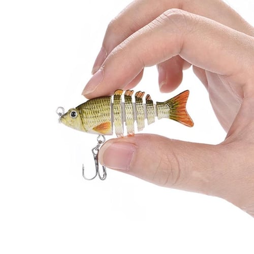 Small Fishing Lures for Bass Trout Multi Jointed Swimbaits Slow Sinking  Bionic Swimming Lures Bass Freshwater Saltwater Bass Lifelike Fishing Lures  - buy Small Fishing Lures for Bass Trout Multi Jointed Swimbaits