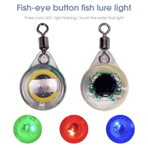 Waterproof Underwater Fish Light Three Color LED Fish Eye Shape