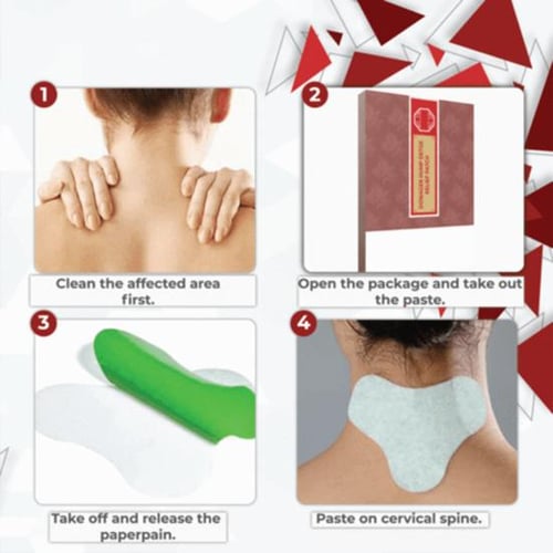 12Pcs Sciatica Nerve Pain Relief Patch Heating Body Balm Meridians