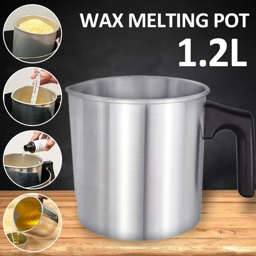 Cheap PDTO 1.8L Wax Melting Pot Pouring Pitcher Jug Aluminium Cup