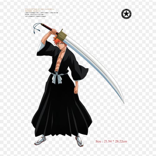 Compre Melhor Anime Wallpaper Ichigo Kurosaki Desktop Wallpaper Anime Lron  On Patches For Clothes Bag Tshirt Heat Transfer Stickers Stripes Appliques