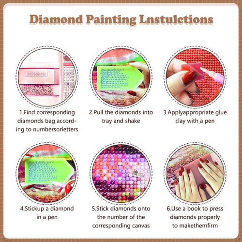 Cheap 8pcs Love Diamond Painting Coasters Strong Adhesion Heat Insulation  Diamond Art Craft Supplies For