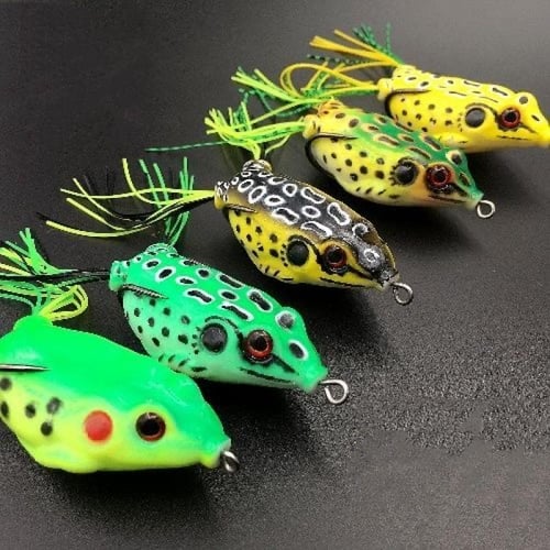 Cheap 1PCS Hard Frog 10g 6cm Frog Lures Soft Baits For Snakehead Bass Lures  Frog Jig Artificial Bait Topwater Fish Lure
