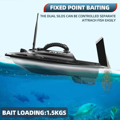 Flytec Fishing Bait Boat 500m Remote Control Bait Boat Dual Motor