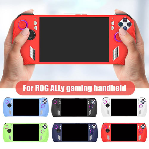  2023 New Silicone Protective Cover for ASUS ROG Ally Case  Handheld Console, Shockproof Soft Protective Skin Sleeve with Stand for Rog  Ally Gaming Console, Anti-Drop Protective Case Accessories : Video Games