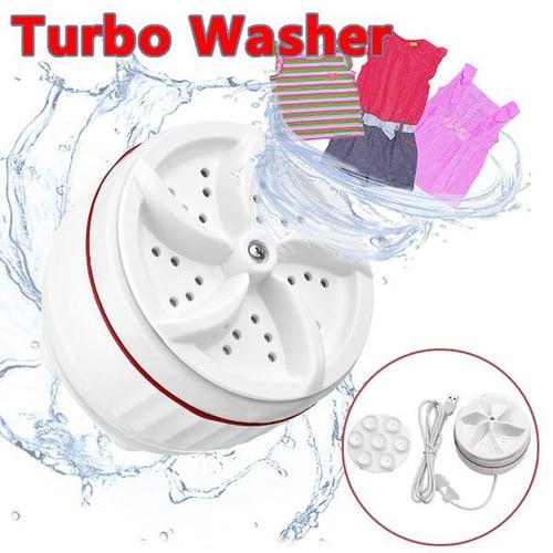 Portable Travel Underwear Turbo Spinning Washer Fully Automatic Mini Small  Washing Machine 