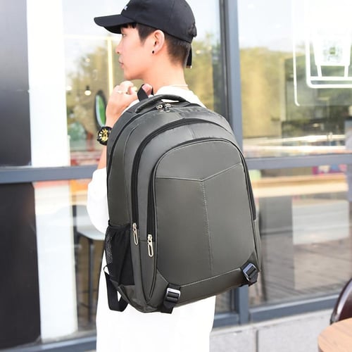 Canvas backpack for women, simple and large capacity travel backpack for  women, casual Japanese junior high school students, high school students,  backpack for men, 15.6-inch computer bag, wear-resistant material