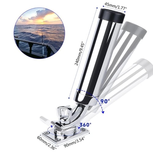 316 Marine Stainless Steel Adjustable Fishing Rod Holder Deck Mount  Adjustable Yacht Fishing Rod Pod Boats Accessories - buy 316 Marine  Stainless Steel Adjustable Fishing Rod Holder Deck Mount Adjustable Yacht  Fishing