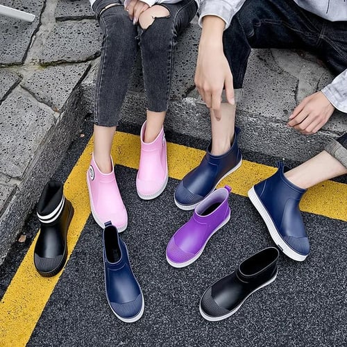 Womens Rain Shoes For Work New Women's Outdoor High Top Rain Boots