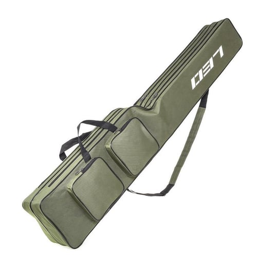 130cm, Fishing Rod Bags, Double Layer, Large Capacity, Foldable