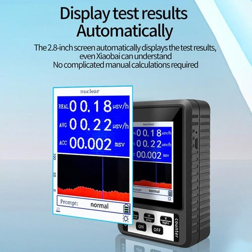 High- Sensitivity Nuclear Radiation Detector With LED Display Screen Beta  Gamma Ray Nuclear Pollution Detector - sotib olish High- Sensitivity Nuclear  Radiation Detector With LED Display Screen Beta Gamma Ray Nuclear Pollution