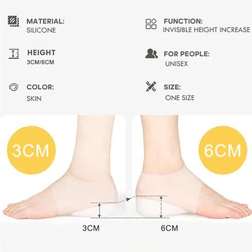 Cheap Tingml Men Women Invisible Height Increase Insoles Heel Lift