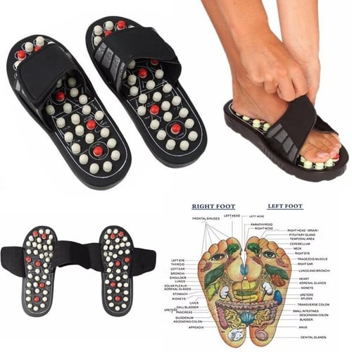 Foot Massage Slippers Acupuncture Therapy Massager Shoes For Foot Acupoint  Activating Reflexology Feet Care Massageador Sandal