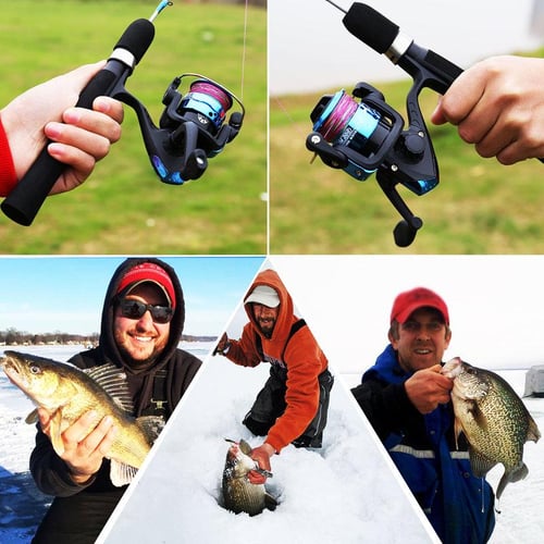Cheap Ice Fishing Set 67cm Ice Fishing Rod with Ice Fishing Reel for Winter Ice  Fishing Tools