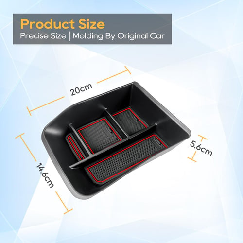 LFOTPP Car Central Storage Box for Ioniq 6 2023 Non-slip Rubber