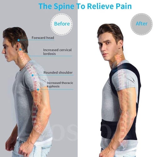 Adjustable Posture Corrector Back Support Shoulder Back Corset Posture  Correction Spine Postural Corrector Health Fixer Tape