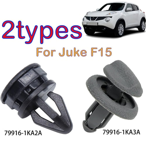 PARCEL SHELF PLASTIC BUTTON CLIPS FOR NISSAN JUKE F15 REAR CLIP TO BOOTLID  x 2 