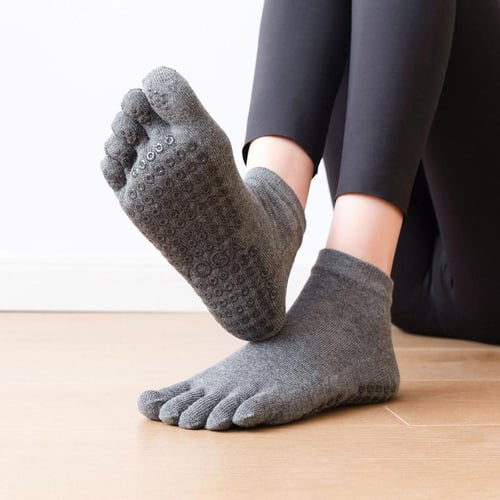 Women High Quality Pilates Socks Anti-slip Breathable Backless Yoga Socks  Ankle Ladies Ballet Dance Sports Socks For Fitness Gym
