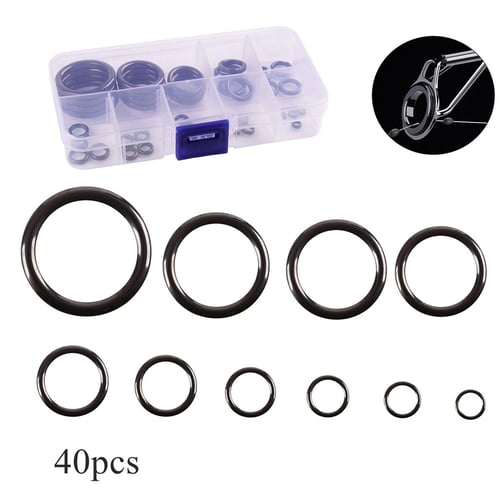 40pcs 10 Sizes 0.18in to 1.18in Fishing Rod Ceramic Guide Rings for Rock /  Telescopic Fishing Rod, Fishing Pole Repair Replacement Kit - buy 40pcs 10  Sizes 0.18in to 1.18in Fishing Rod