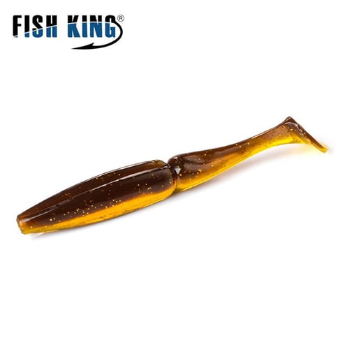 FISH KING One Up Shad Fishing Lure 90mm 105mm Soft Baits Silicone Fishing  Wobbler Bass Bait