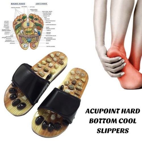 1 Pair Massage Stone Shoes Eco-friendly Lightweight Arch Pain Relief  Acupressure Massage Slippers for Men Women - buy 1 Pair Massage Stone Shoes