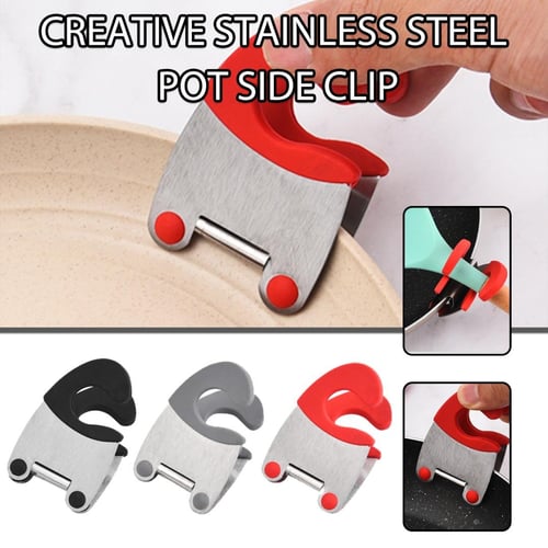 Spoon Holder Clip/Pot Side Clips Anti-Scalding Kitchen Gadgets