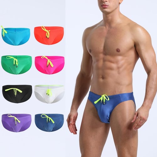 Mens Breathable Swim Trunks Pants Swimwear Shorts Slim Wear