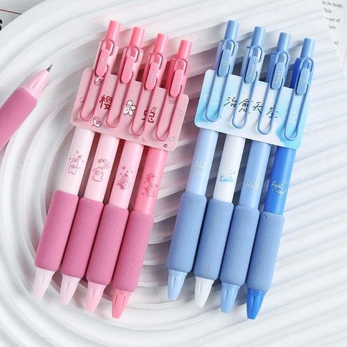 5pcs Pastel Colored Gel Ink Pens For Journaling, Scrapbooking