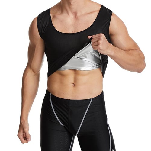 2023 New Men Neoprene Gym Sauna Sweat Compression Shirt Body