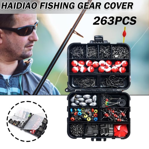 Beishu New 263pcs Fishing Accessories Set with Tackle Box Including Plier  Jig Hooks - buy Beishu New 263pcs Fishing Accessories Set with Tackle Box  Including Plier Jig Hooks: prices, reviews