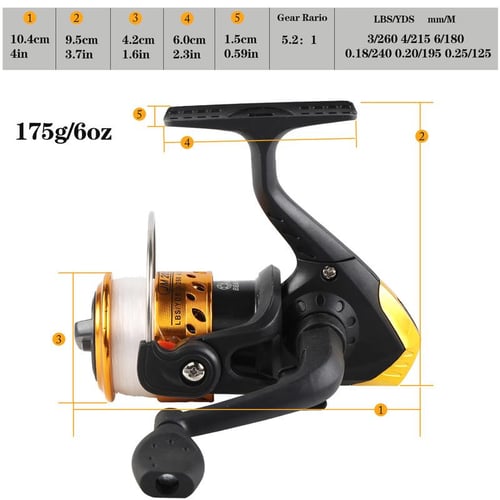 Fishing Reels Spinning Gold 99% Corbon Outdoor Sports Traveling