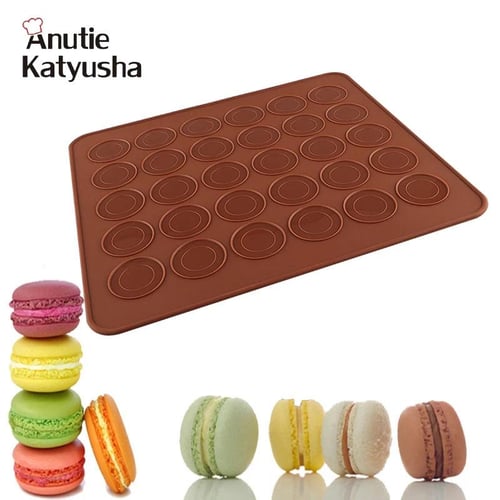 1pc 30 Circles Macaron Silicone Baking Mat, Non-stick Cookie Sheet Liner,  Making, Baking, Cake Decorating Tool, Oven/microwave/dishwasher Safe