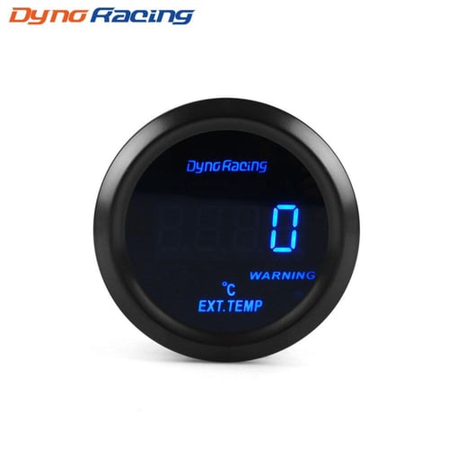  2 Inch 52mm Car Blue LED Digital Water Temperature Fahrenheit  Gauge Kit with Temp Sensor Black : Automotive