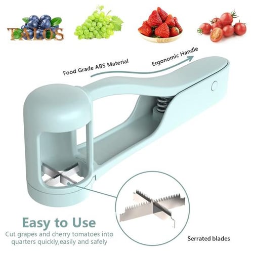 PDTO Grape Cutter for Toddlers Cherry Tomatoe Blueberries Grape