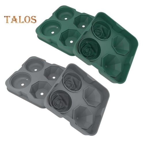 Bulldog Ice Mold 2pcs 3d Ice Cube Tray Stackable Ice Molds With