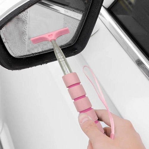 Car Rearview Mirror Wiper Retractable Rearview Mirror Squeegee Universal Car