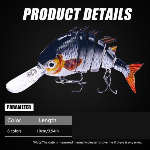 10CM 13.5G Whopper Plopper Lures Kit Floating Rotating Tail for Sale –  Hengjia fishing gear