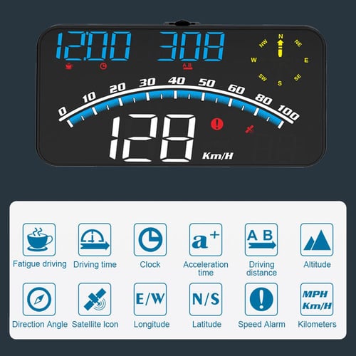 Head Up Display Speedometer G10 Universal HUD Odometer With