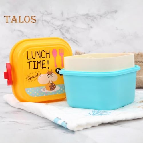 2.05/2.15L Leak-Proof Lunch Box with Grid Design Spacious and Convenient Food  Container for Home, Office, or School 