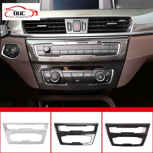 Car Console Air Conditioner Volume Button CD Panel Decorative Frame Cover For  BMW X1 F48 X2 F47 2016- Interior - sotib olish Car Console Air Conditioner  Volume Button CD Panel Decorative Frame