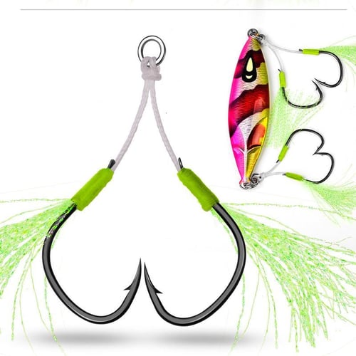 Cheap Tie The Iron Plate Hook To The Main Line of The Horse and Assist with  The Hook. Sea Fishing Boats Catch Loose Hooks