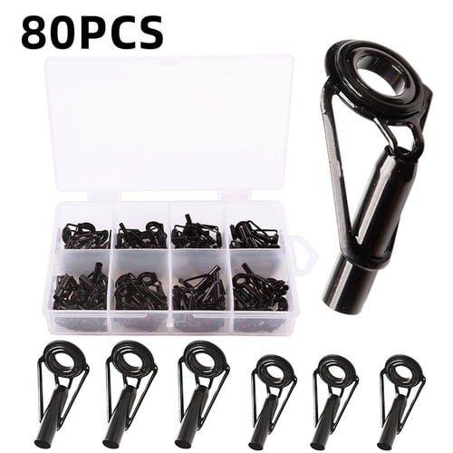 60Pcs/Box Spinning Rod Alternative Guides Rings Fishing Rod Tips