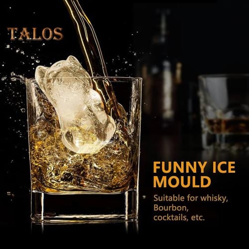 Cheap PDTO Ice Mold Bulldog Ice Silicone Moulds for Whiskey