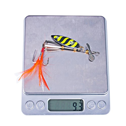 Yediao Spinner baits fishing lures, 9.3g metal spinner bait with